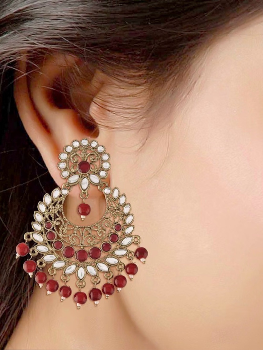 Antique Kundan Earrings